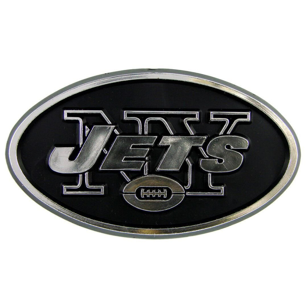 Fanmats 60278 New York Jets Molded Chrome Plastic Emblem 681620121223