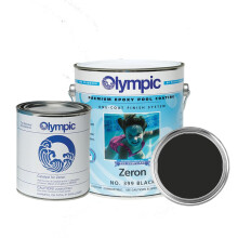 Olympic Pool Paint  Zeron  Black  1 Gallon  twopart epoxy swimming pool paint  onecoat for plaster  fiberglass  steel and