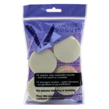 Victoria Vogue Cosmetic Rounds Latex Regelm?ssig st?rrelse 12 ea 12Count