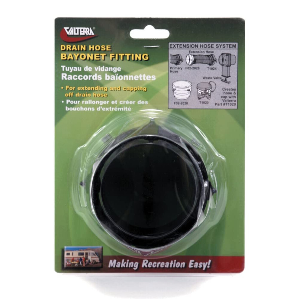 Valterra F02-2028Vp Rotating Bayonet Hose Fitting Black 019079920287