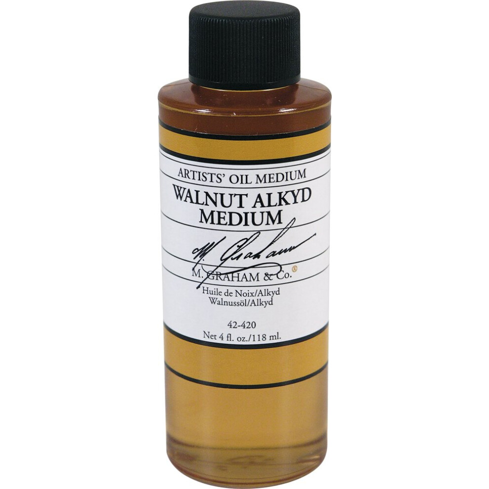 M. Graham 4-Ounce Walnut/Alkyd Medium