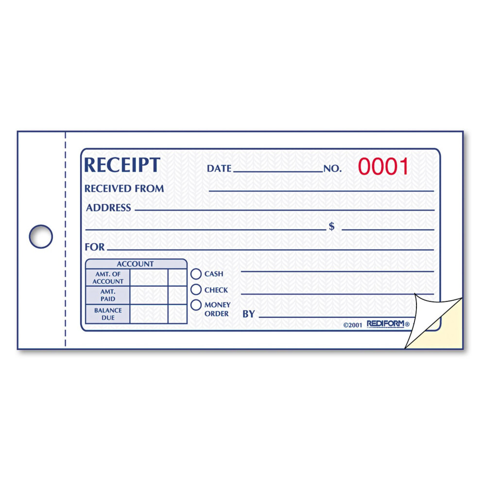 Photos - Notebook RED8L820 - Rediform Small Money Receipt Book RED8L820