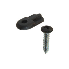 Clips de Tela Make-2-Fit PL 7906 com Parafusos, Pacote de 12, Preto