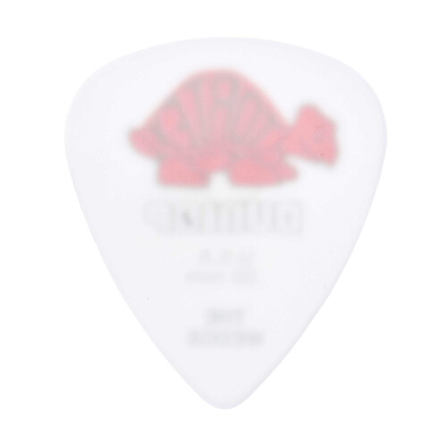 Dunlop Dunlop 424P.50 Tortex Wedge, Λευκό/Κόκκινο, .50mm, 12/Συσκευασία Παίκτη 1