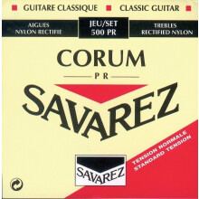 Struny na klasick    gitaru Savarez 500PR Corum Cristal,    tandardn    nap   tie, modr    karta