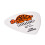 Dunlop Dunlop Tortex Wedge  White/Orange  .60mm  12/Player's Pack 3