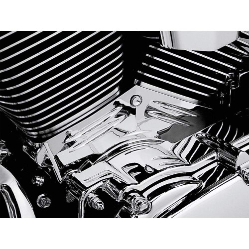 Kuryakyn 8143 Motorcycle Engine Accessory: Cylinder Base Cover Accent 1