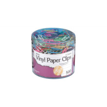 Sponky na papier Charles Leonard s vinylov m povlakom, velkost c. 1, r zne farby, 500 kusov/balenie (85033)