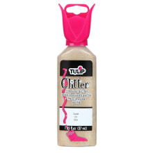 Tulip Dimensional Fabric Paint 1-1/4 ounces-Glitter-Goud
