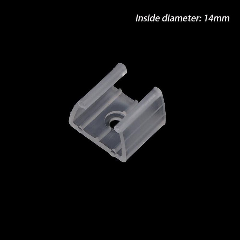 (1.4cm) 20pcs 10/12/14/17/20mm Led Strip Fix Clips Connector For Fixing 2835 Neon Light 220v Cob Plastic Buckle Flexible Accessories