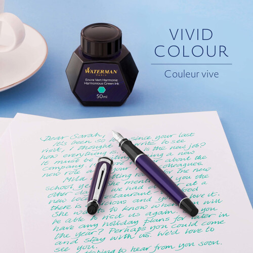 Waterman t   ytekyn   n muste Harmonious Green 50ml pullo 1