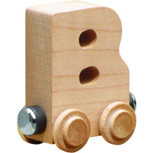NameTrains Clear Finish Letter Car - Fabricado nos EUA (B)