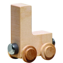 NameTrains Clear Finish Letter Car - Fabricado nos EUA (L)