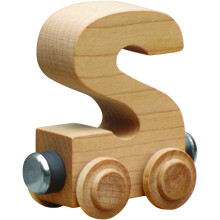 NameTrains Clear Finish Letter Car - Made in USA (S)