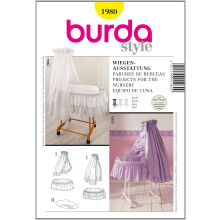 Burda Creativ Naai Patroon 1980 voor Wieg Accessoires