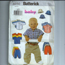 Detsk    trick   , tricko, nohavice a ciapka Butterick Pattern 6030, velkost L XL
