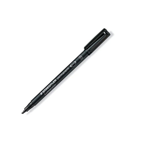 Staedtler Fiber Tip Pens With Permanent Ink Broad Point  Black 2