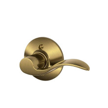 SCHLAGE F170ACC609RH ACC 609 F170 Rh Accent Decorative Dummy Door Lever  2.72 In Projection X 4-1/8 In L  Antique Brass
