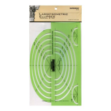 -Chartpak ellipses Udkast til skabeloner Store isometriske ellipser 25 ellipser hver