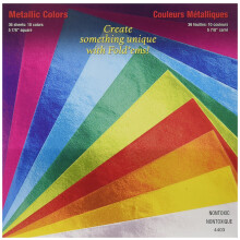 Yasutomo Origami Metallic Asst Colours 36 Arkusze
