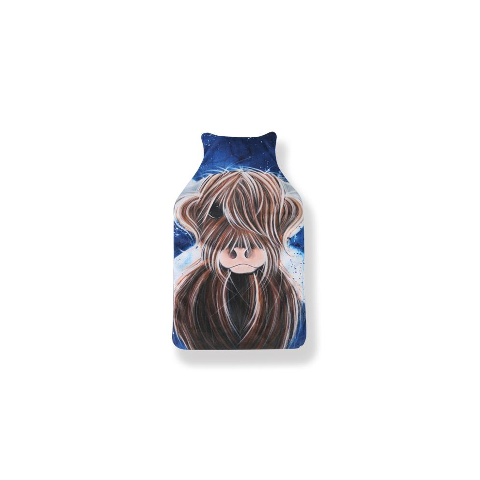 Kilts Wi Hae Scottish Saltire 'Highlander' Highland Cow Hot Water Bottle