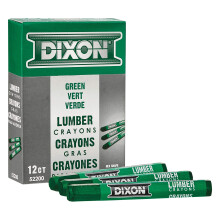 DIXON Industrielle Holzmarkierungsstifte 4,5"" x 1/2"" Sechskantgr n 12er-Pack (52200)