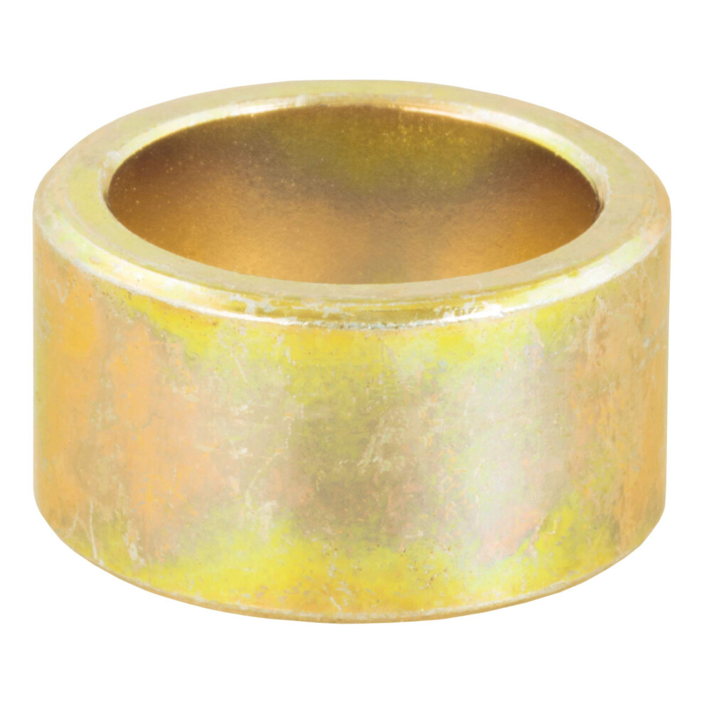 Curt 21101 Trailer Hitch Ball Hole Reducer Bushing Reduces 1Inch Diameter To 34Inch Stem Zinc Yellow 612314601097