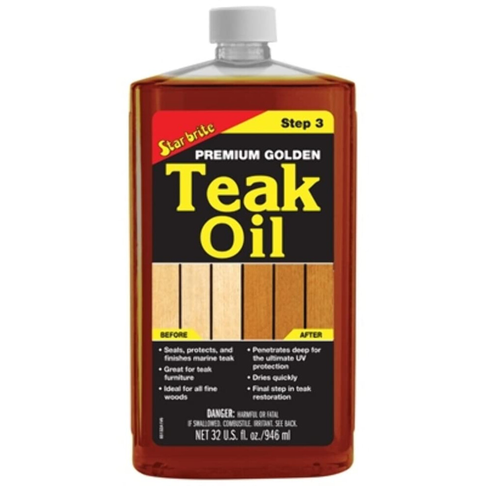 Star Brite Premium Gold Teak Oil Quart 071247851328