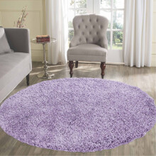 (Lilac 120 x 120 cm) EXTRA LARGE RUGS THICK PILE SHAGGY LIVING ROOM RUG