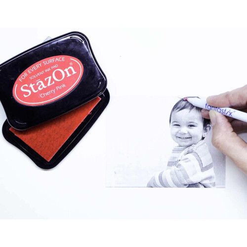 Tsukineko Full-Size StazOn Multi-Surface Inkpad  Teal Blue 2