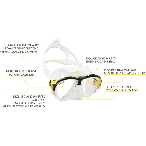 Cressi Cressi Matrix  Clear/Yellow 1