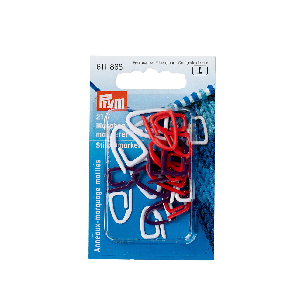 Prym pc Stitch Marker  Farbig Sortiert  21 Stck  Multicolor Count
