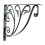 Achla Designs B-10 Leafy Leaf Mail Box Decorative Wrought Iron Mailbox Shelf Bracket  Black 1
