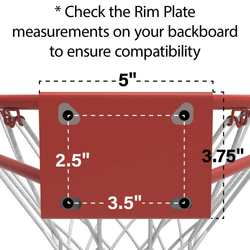 Lifetime Slam-it Basketball Rim 18 polegadas preto 1