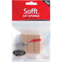 Armadillo Art Craft Colorfin Soft Sponge Bar 3Pack Plat Wit