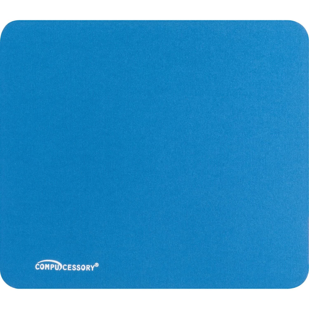 Compucessory 23605 Economy Mouse Pad Nonskid Rubber Base 9-1/2-Inch X8-1/2-Inch Blue 794192236056