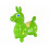 Ginnic Rody Bounce Horse Lime Green 1