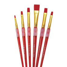 Royal Brush-Bk604 Big Kids Choice Deluxe Shader Synthetic PAINE SET ASSARTED STØRRELSE ORANGE Sæt på 6