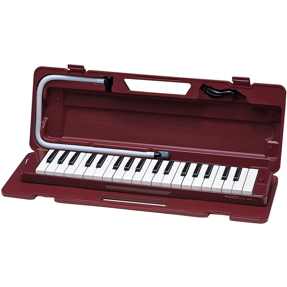 Yamaha P37D02 Pianica A 37 Tasti, Con Astuccio, Rosso Scuro-image
