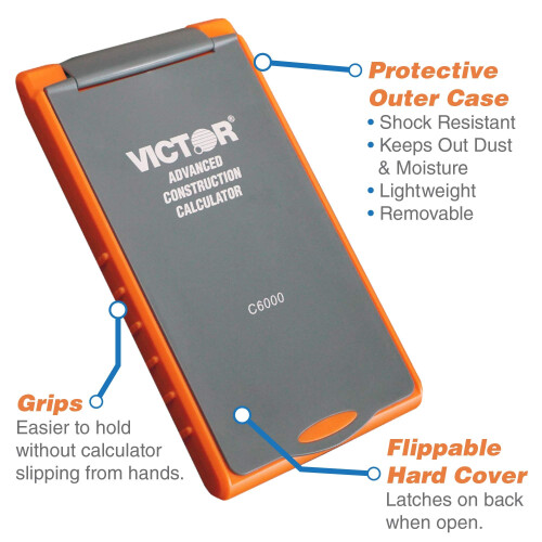 Victor C6000 Advanced Construction Calculator with Protective Case Dis 2