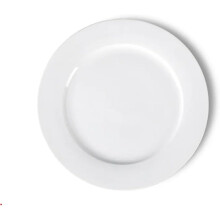 Zuvo Dinner Plates Set of 6-10.5 Inches White Porcelain Large Dinner Plates