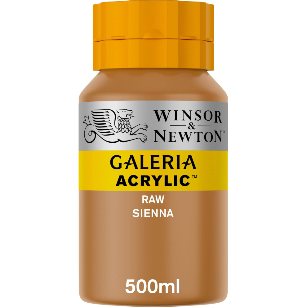 Winsor Newton Galeria Acrylfarbe, 500 Ml, 169 Oz Flasche, Siena Natur-image