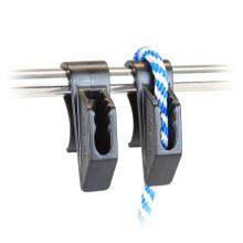 Folbe Boat Fender Hanger Adjuster Clip (Sold in Pairs) - Fits 1"" (25 mm) Rails - Black
