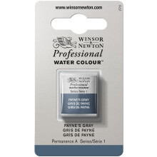 Winsor & Newton Professional Watercolor Half Pan Paynes gr