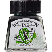 Winsor & Newton Tekeninkt 14ml Fles Smaragd