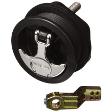 Loquet poign e en T Whitecap S-0230BC - Non verrouillable, noir
