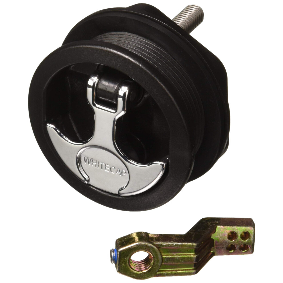 Zatrzask Z Uchwytem T Whitecap S-0230BC Czarny Bez Blokady-image
