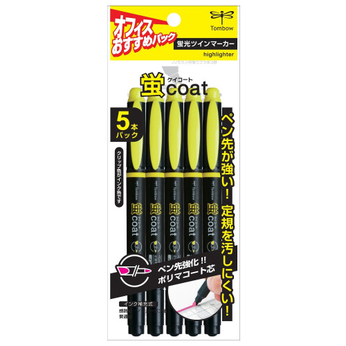 Tombbow GCB-511 Highlighter Fluorecoat Galben 5 buca?i