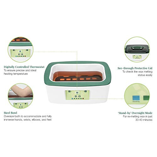 Clean + Easy Digital Paraffin Spa w/ 6 lbs Peach Paraffin 1