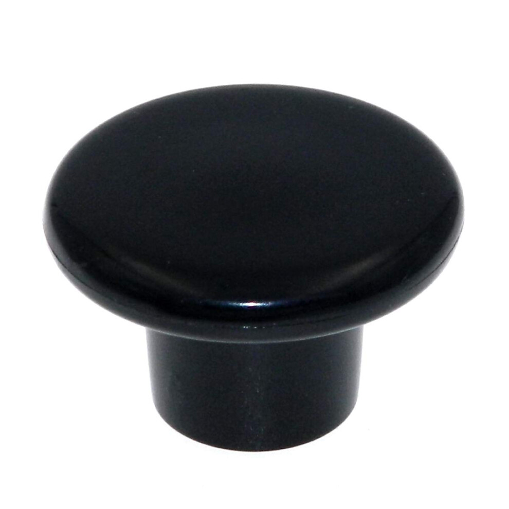 Photos - Furniture Hardware Amerock | Cabinet Knob | Black | 1-1/4 inch  Diameter | Everyday Heritage | 1 Pack | Drawer Knob | Cabinet Hardware B(32 mm)